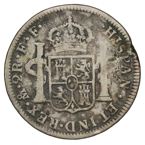 1781-FF Mexico Silver 2 Reales KM.88.2 - Very Good Detail