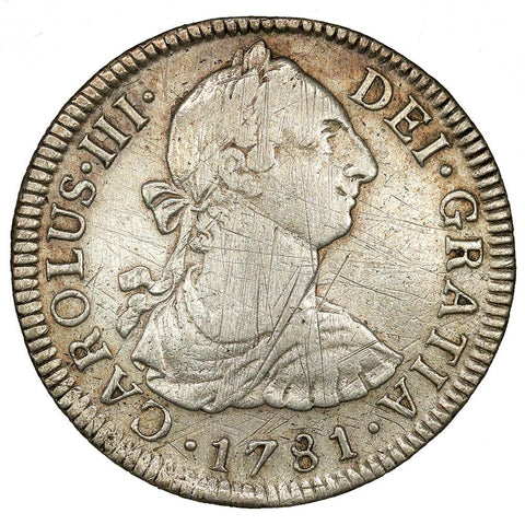 1781-FF Mexico Silver 2 Reales KM.88.2 - Very Fine+ Detail