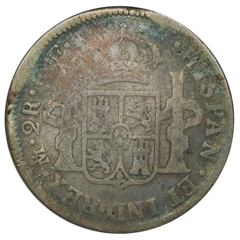 1781-FF Mexico Silver 2 Reales KM.88.2 - About Good