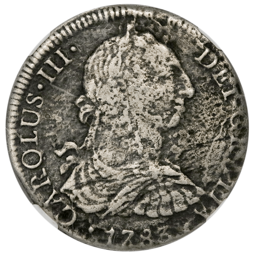 1783-FF Mexico Silver 8 Reales El Cazador Shipwreck KM.106.2 - NGC Gen