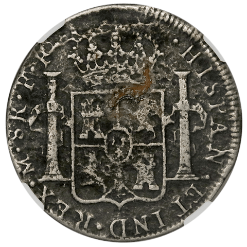 1783-FF Mexico Silver 8 Reales El Cazador Shipwreck KM.106.2 - NGC Genuine
