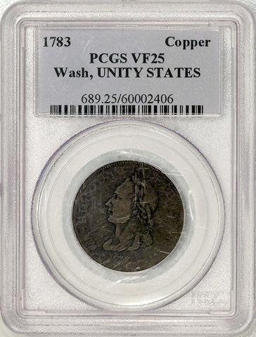 1783 Washington Copper - Unity States - PCGS VF 25