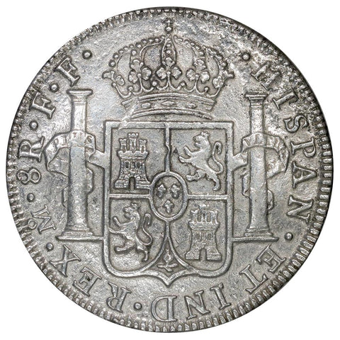 1783-FF Mexico Silver 8 Reales KM.106.2 - Very Fine Details (Salt Water Damage)
