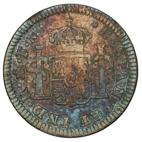 1785-MF Mexico Silver Half Real KM.69.2 - Fine