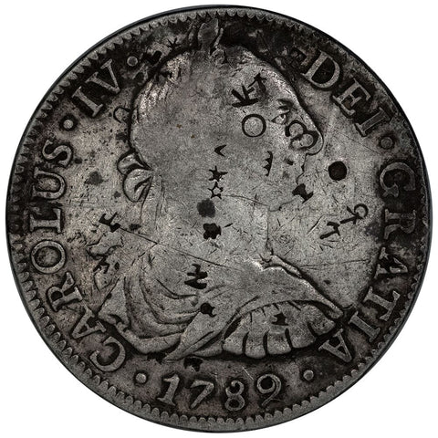 1789-FM Mexico Silver 8 Reales KM.107 - Fine (Heavily Chopped)