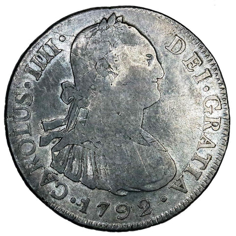 Mexico, 1792-FM Silver 4 Reales - KM.100 - Very Fine