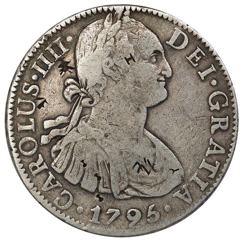 1795-FM Mexcio Charles IV 8 Reales - KM.109 - Fine/Very Fine