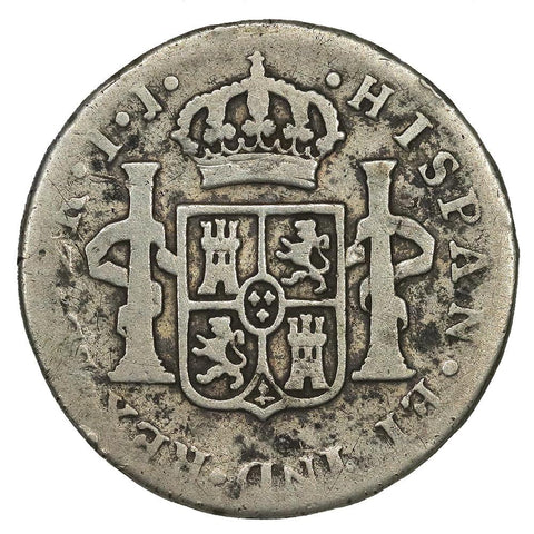 1795-IJ Peru Silver 2 Reales KM.95 - Good