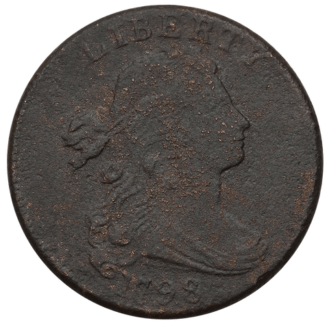 1798 2nd Hair Style Draped Bust Large Cent ~ Very Fine Details