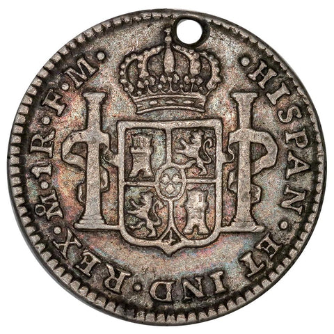 1799-FM Mexico Silver Real - KM. 81 - Fine Details Holed