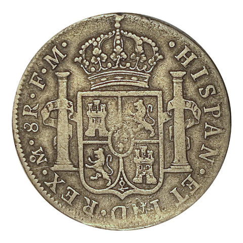 1800-FT Mexico Silver 8 Reales KM. 109 - Fine