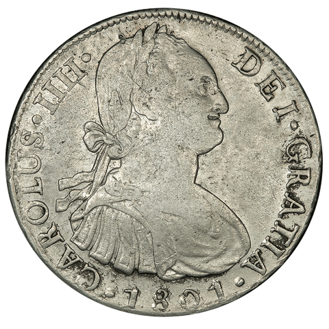 1801-LIMAEIJ Peru Silver 8 Reales KM.97 - Fine
