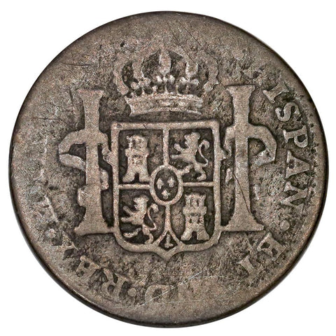 1805-TH Mexico Silver Real KM. 81 - Good