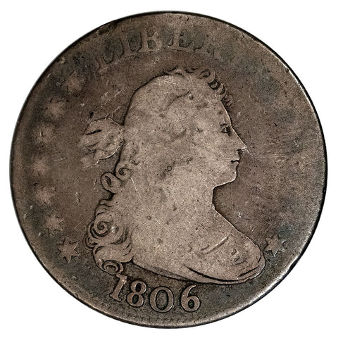 1806 Draped Bust Quarter - About Good