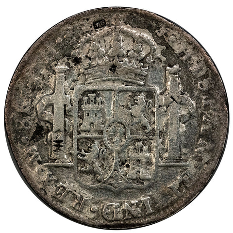 1807-MoTH Mexico Silver 8 Reales KM.109 - Very Good+ (Chopmarks)