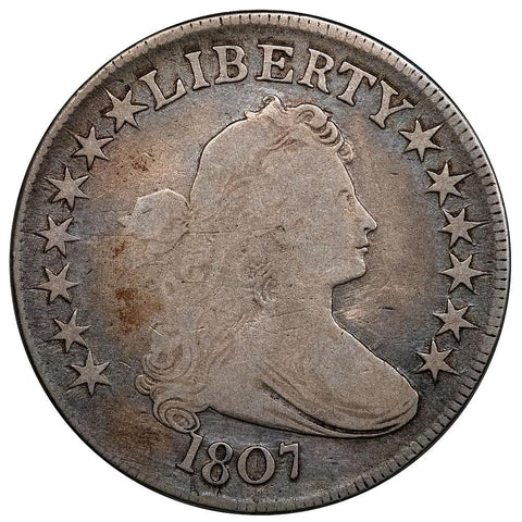 1807 Draped Bust Half Dollar - Overton 105a [R4] - Fine