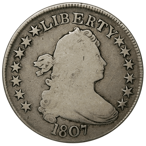 1807 Draped Bust Half Dollar - Overton 108 (R3) - Very Good