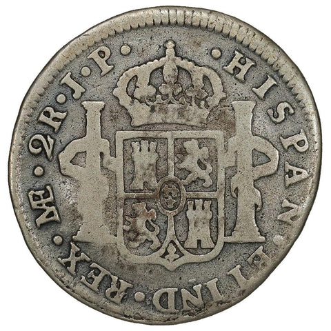 1807-LIMAEJP Peru Charles IIII 2 Reales KM.95 - Good