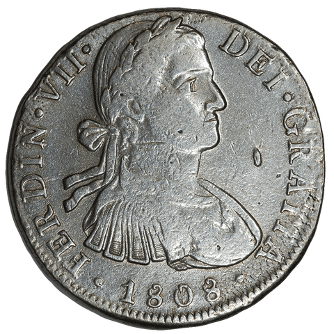 1808-TH Mexico Silver 8 Reales KM.109 - Very Fine