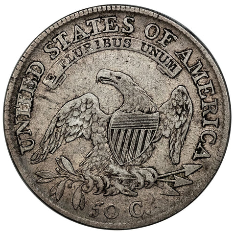1809 Capped Bust Half Dollar IIII Edge - O.107a [R4] - Very Fine