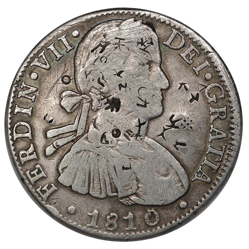 1810-HJ Mexico Silver 8 Reales KM.110 - Fine Chopmarked
