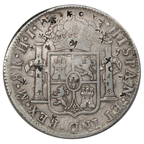 1810-HJ Mexico Silver 8 Reales KM.110 - Fine Chopmarked