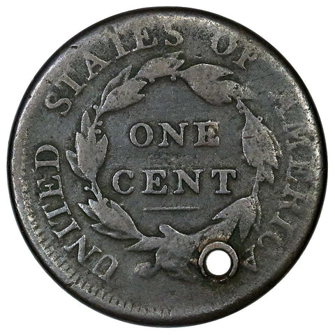 1810 Classic Head Large Cent - Good Details (holed)