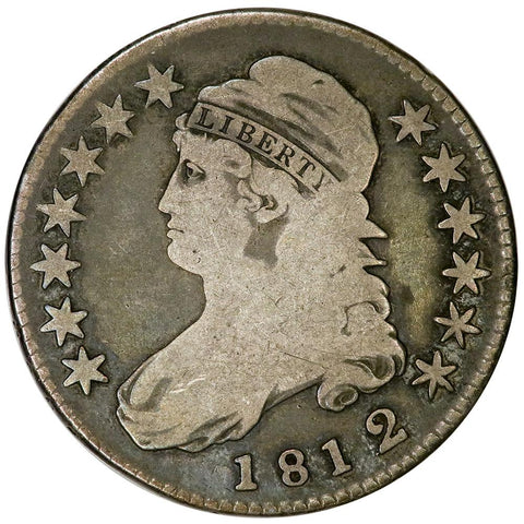 1812/1 Small 8 Capped Bust Half Dollar - Overton 112 [R2] - Very Good/Fine