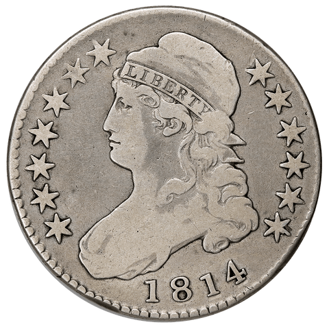 1814 Capped Bust Half Dollar - Overton 104 (R4) - Very Good+