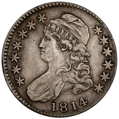 1814/3 Capped Bust Half Dollar - Overton 101a - Very Fine+ Detail