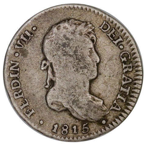 1815-LIMAEJP Peru Charles IIII 1 Reales KM.114.1 - Fine+