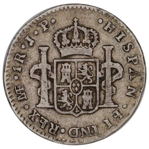 1815-LIMAEJP Peru Charles IIII 1 Reales KM.114.1 - Fine+