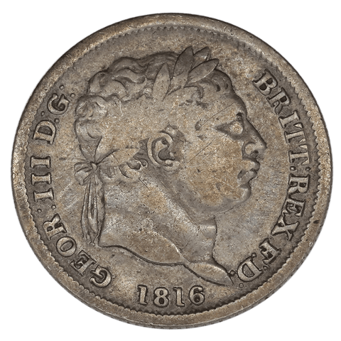 1816 Great Britain Silver Shilling KM.666 - Very Fine