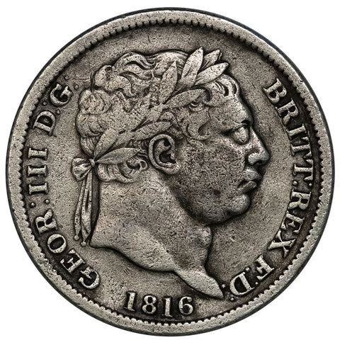1816 Great Britain Silver Shilling KM.666 - Fine Detail