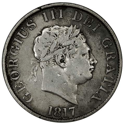 1817 (Small Head) Great Britain Silver Half Crown KM.672 - Fine/Very Fine Detail