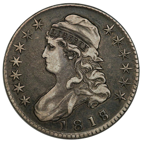 1818/7 Capped Bust Half Dollar - Overton 101a (R1) - Very Fine