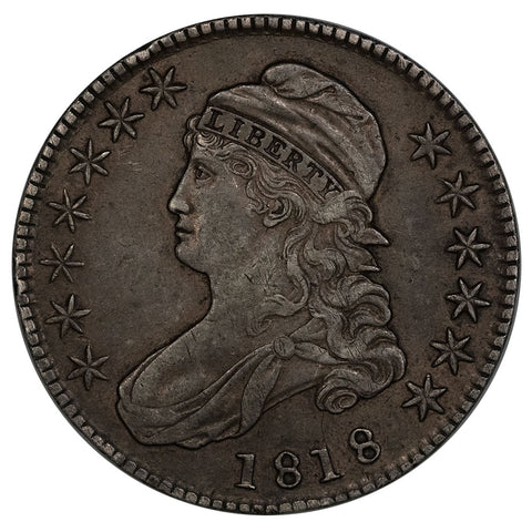 1818 Capped Bust Half Dollar - Overton 111 (R1) - Extremely Fine+