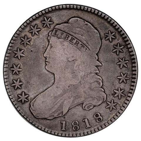 1818 Capped Bust Half Dollar - Overton 106 [R3] - Fine