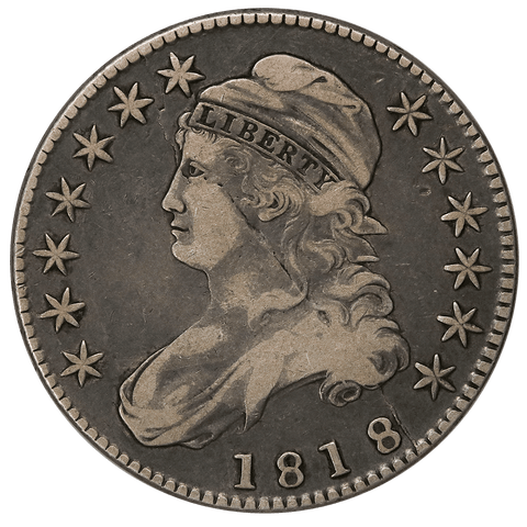 1818 Capped Bust Half Dollar - Overton 115a (R4+) - Very Fine