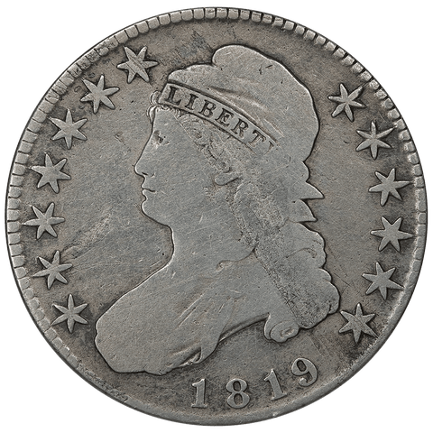 1819 Capped Bust Half Dollar - Overton 114 (R3) - Very Good Details