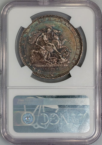 1820-LX Great Britain Silver Crown KM.675 - NGC XF 40