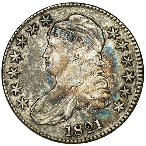 1821 Capped Bust Half Dollar - Overton 102 [R2] - Very Fine+