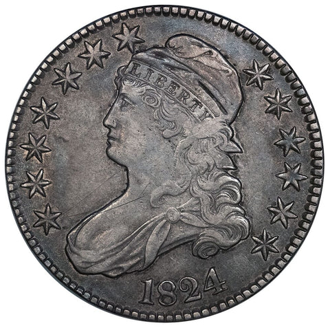1824 Capped Bust Half Dollar - Overton 106 [R3] - Very Fine