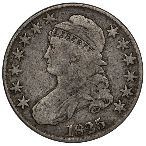 1825 Capped Bust Half Dollar - O.101 [R1] - Very Good+