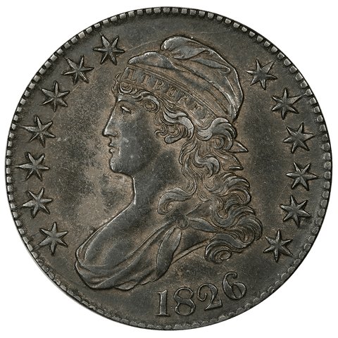 1826 Capped Bust Half Dollar - Overton 108a (R1) - About Uncirculated