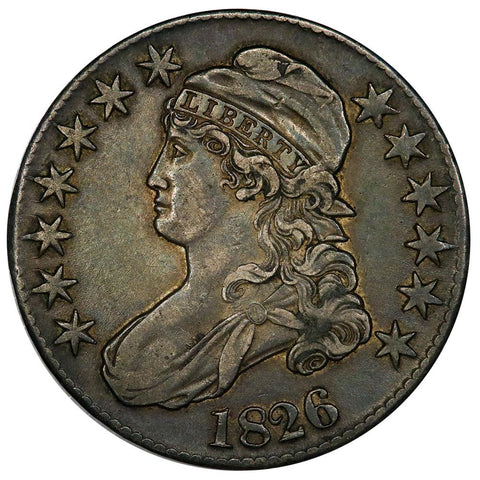 1826 Capped Bust Half Dollar - Overton 109 (R1) - Extremely Fine