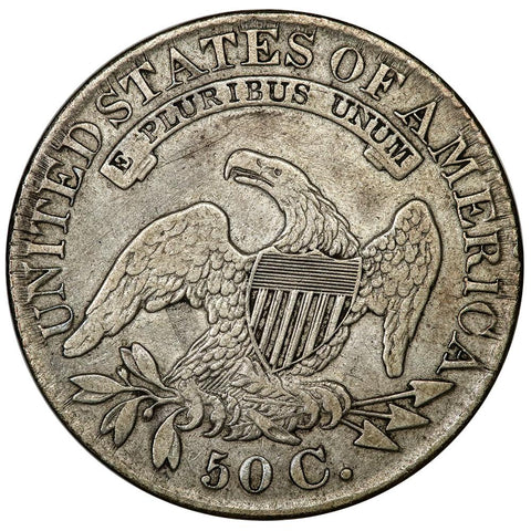 1827 Sq. Base 2 Capped Bust Half Dollar - Overton 109 [R4] - Very Fine