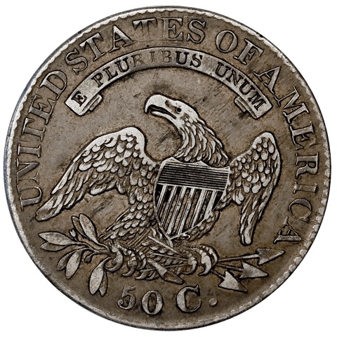 1827 Capped Bust Half Dollar - Overton 120a (R3) - XF/AU