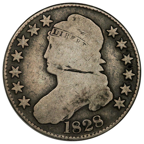 1828 Capped Bust Half Dollar - Overton 107 (R2) - Good Details