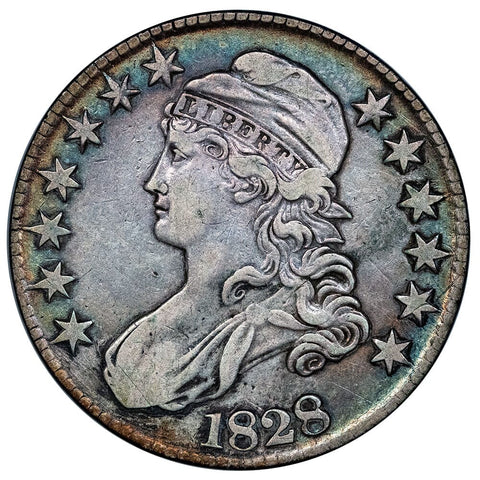1828 Sq/Lg 8 Capped Bust Half Dollar - Overton 108 (R3) - Very Fine